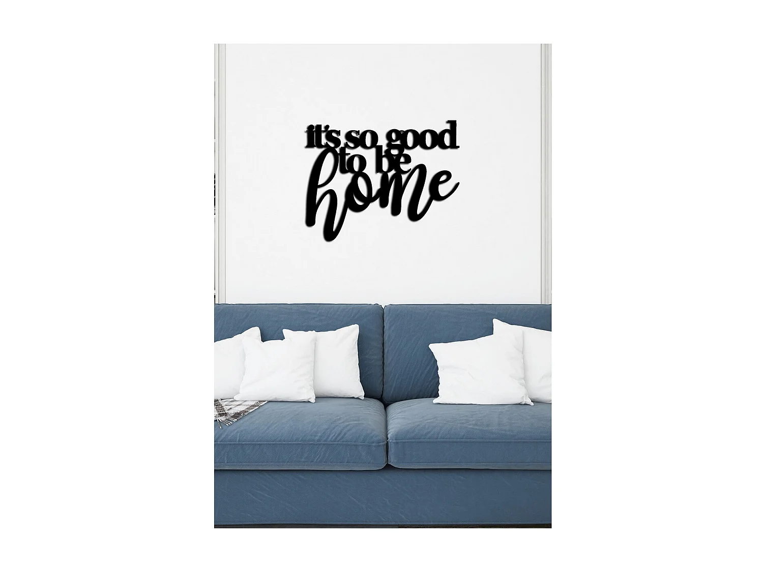 Decoração em Metal Home 1, Preto, 70x0,15x53 cm cm, EPIKASA