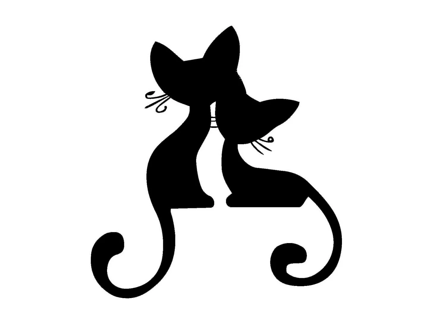 Decoración de Metal Gato 142, Negro, 46x0,15x50 cm, EPIKASA