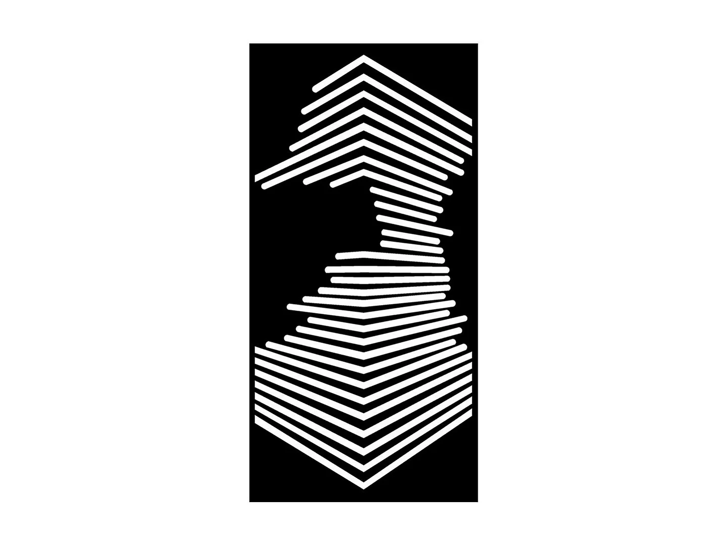 Metalen Decoratie Hoek, Zwart, 45x0,15x90 cm, EPIKASA