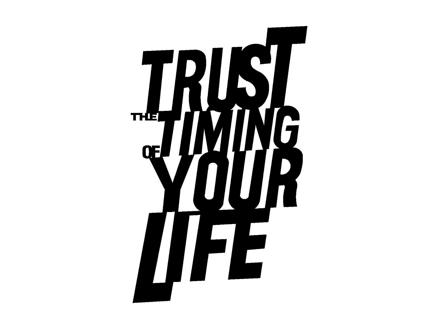 Dekoracja Metalowa Trust Timing, Czarny, 40x0,15x73 cm, EPIKASA