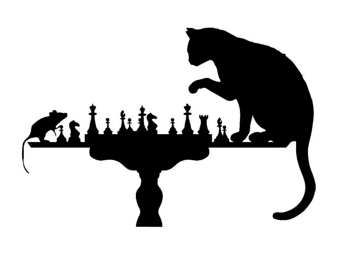 Decorazione in Metallo Gatto 67, Nero, 81x0,15x55 cm, EPIKASA