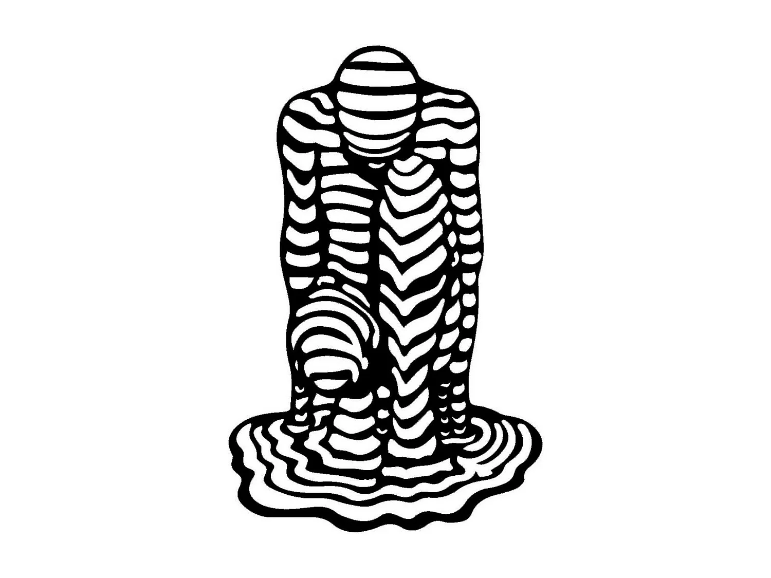 Dekoracja Metalowa Człowiek, Czarny, 50x0,15x78 cm, EPIKASA