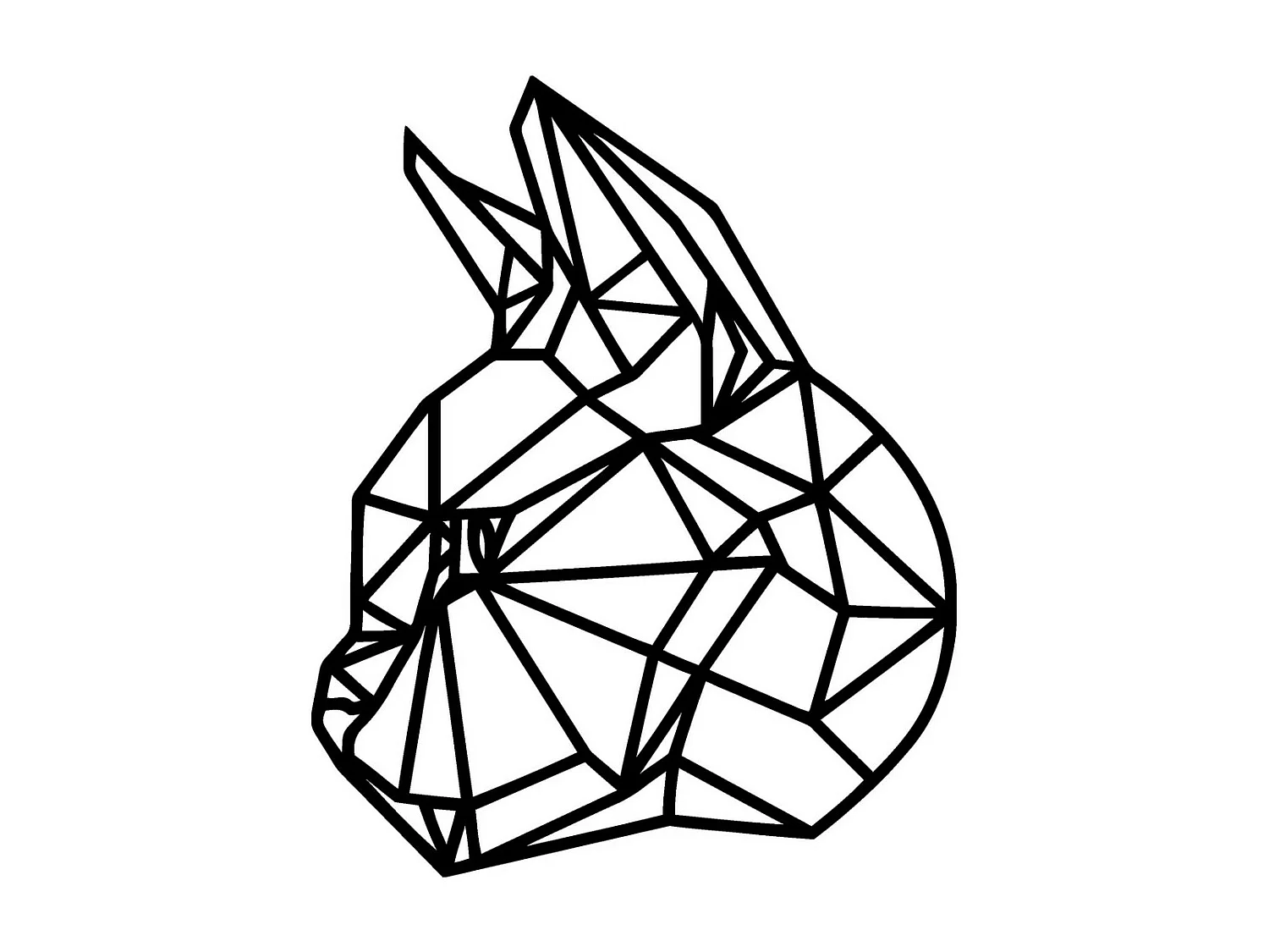 Decorazione in Metallo Gatto 43, Nero, 40x0,15x50 cm, EPIKASA