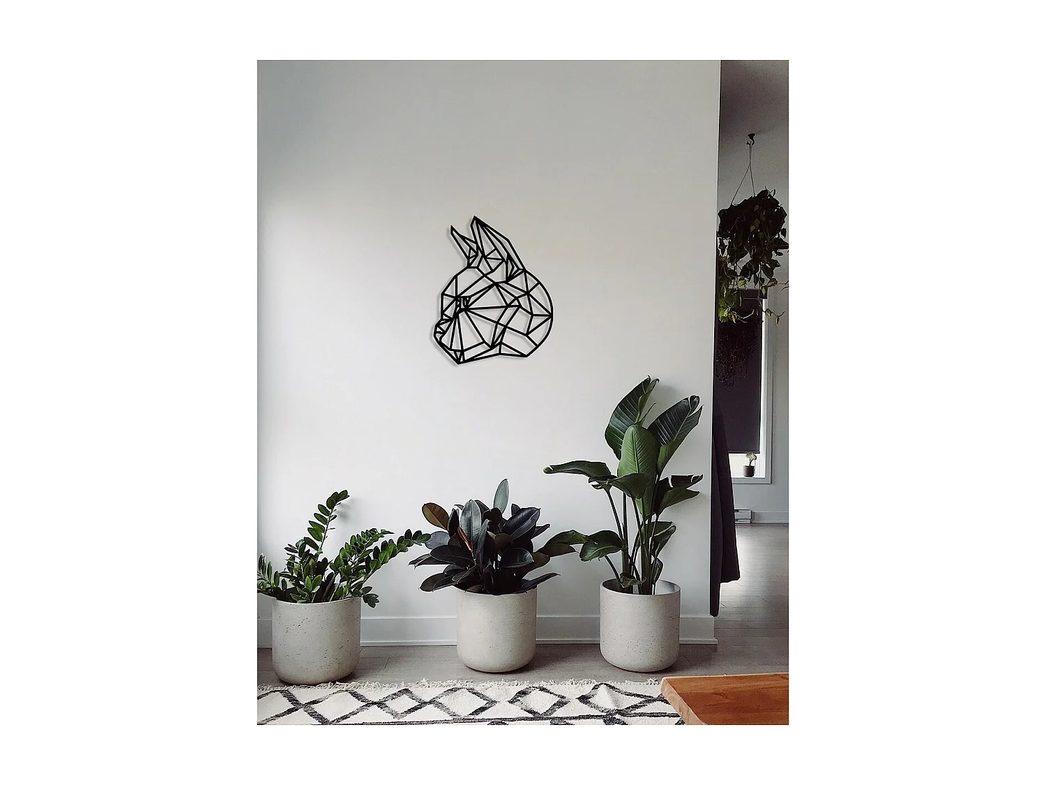 Decorazione in Metallo Gatto 43, Nero, 40x0,15x50 cm, EPIKASA