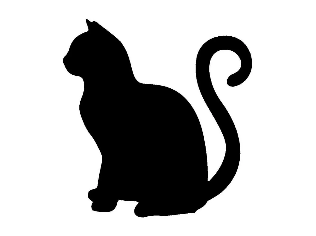 Dekoracja Metalowa Kot 133, Czarny, 40x0,15x42 cm, EPIKASA