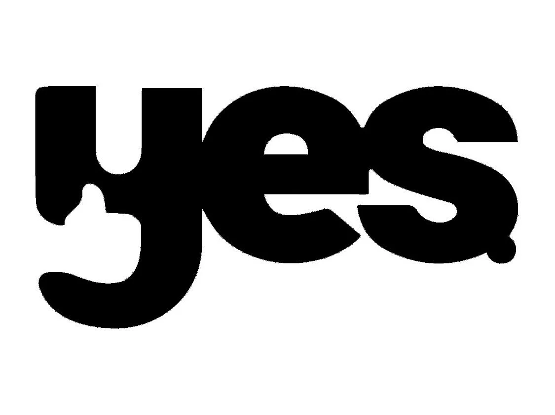 Décoration en Métal Yes, Noir, 50x0,15x25 cm cm, EPIKASA