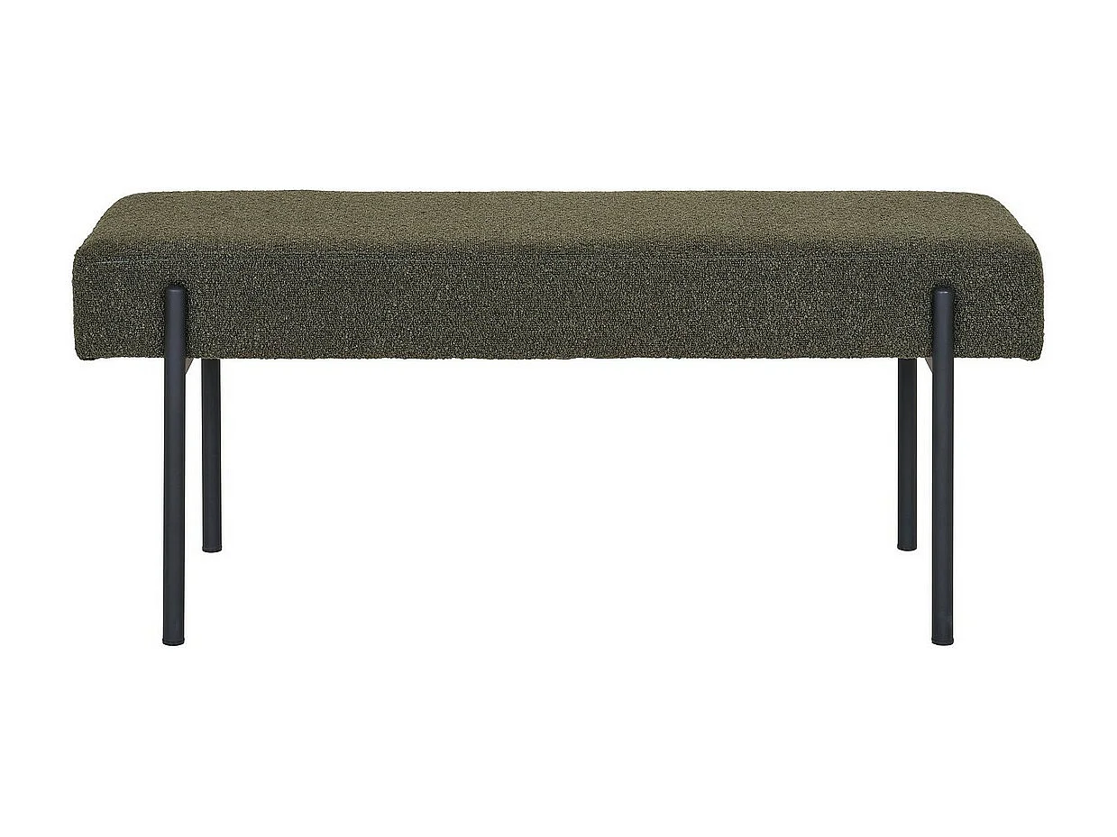 Ławka Swindon, Zielony, 36x100x42,5 cm, Seven Design