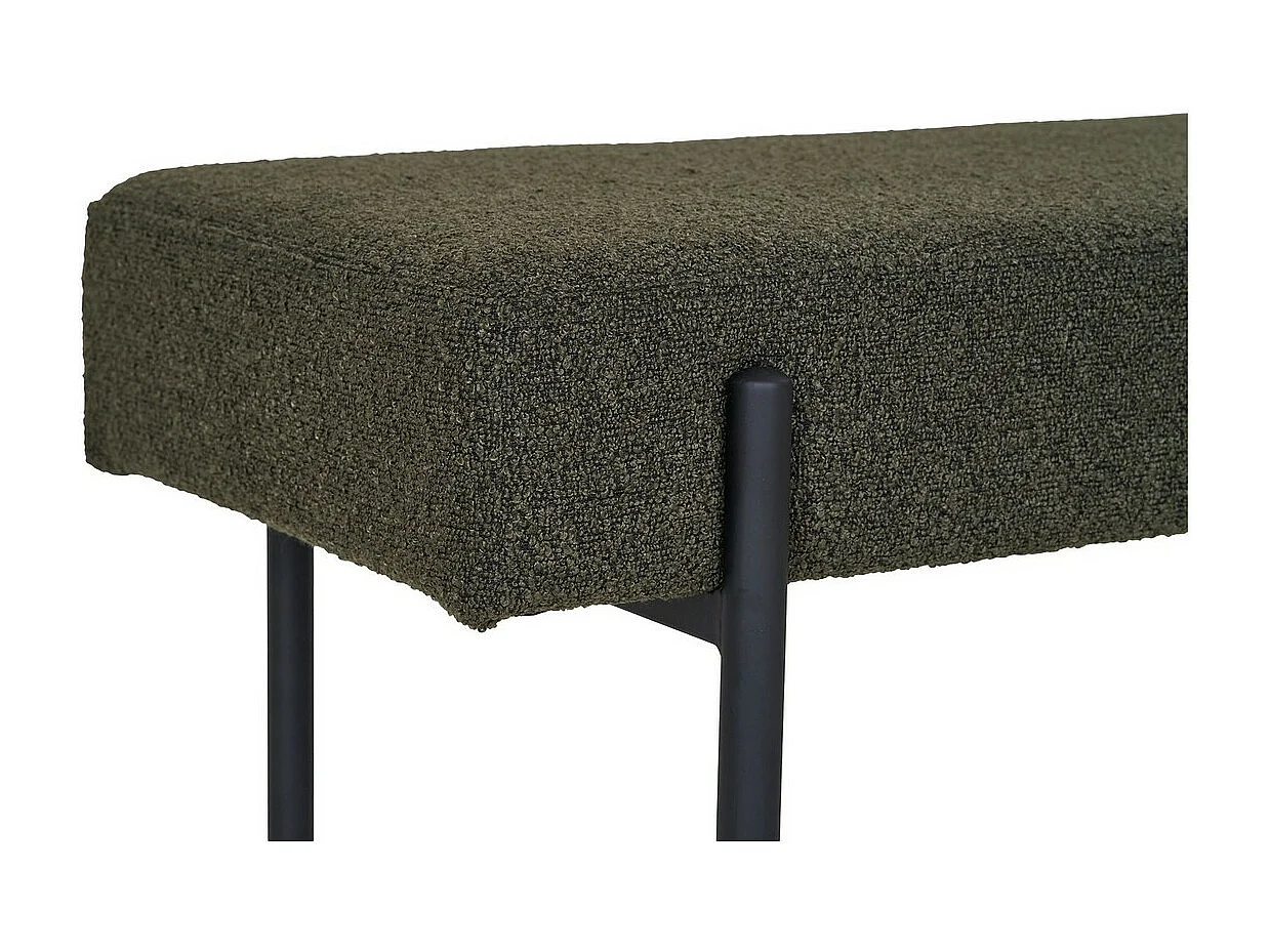 Ławka Swindon, Zielony, 36x100x42,5 cm, Seven Design