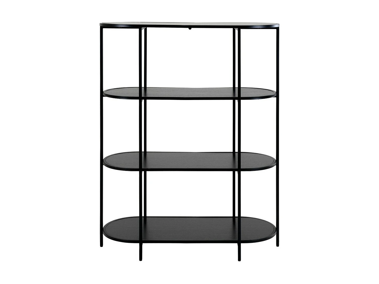 Libreria Vita, Nero, 85x36x111 cm, EPIKASA