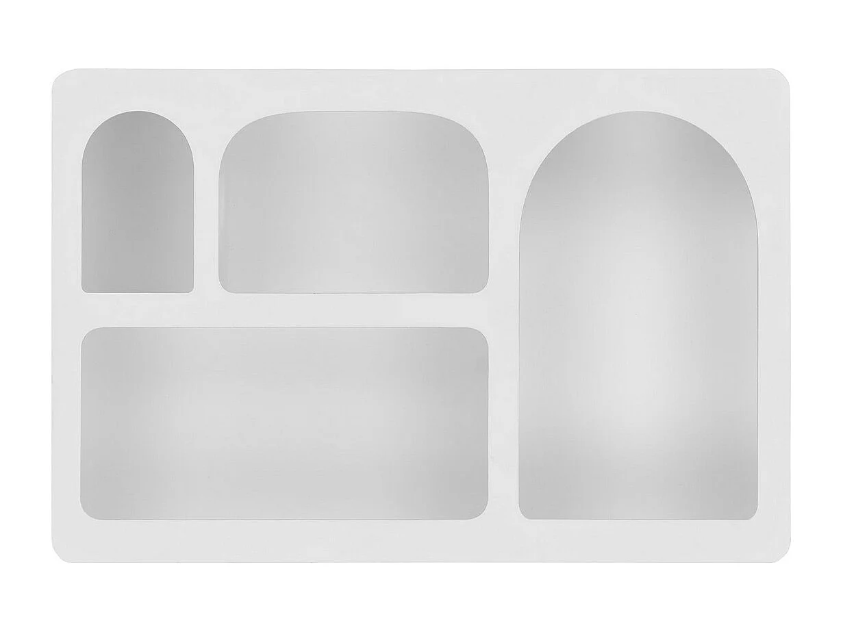 Étagère Bryne, Blanc, 60x13x40 cm, Seven Design