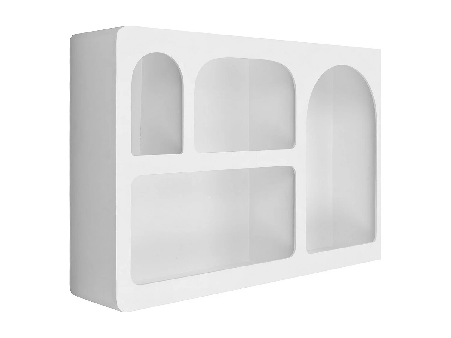 Étagère Bryne, Blanc, 60x13x40 cm, Seven Design