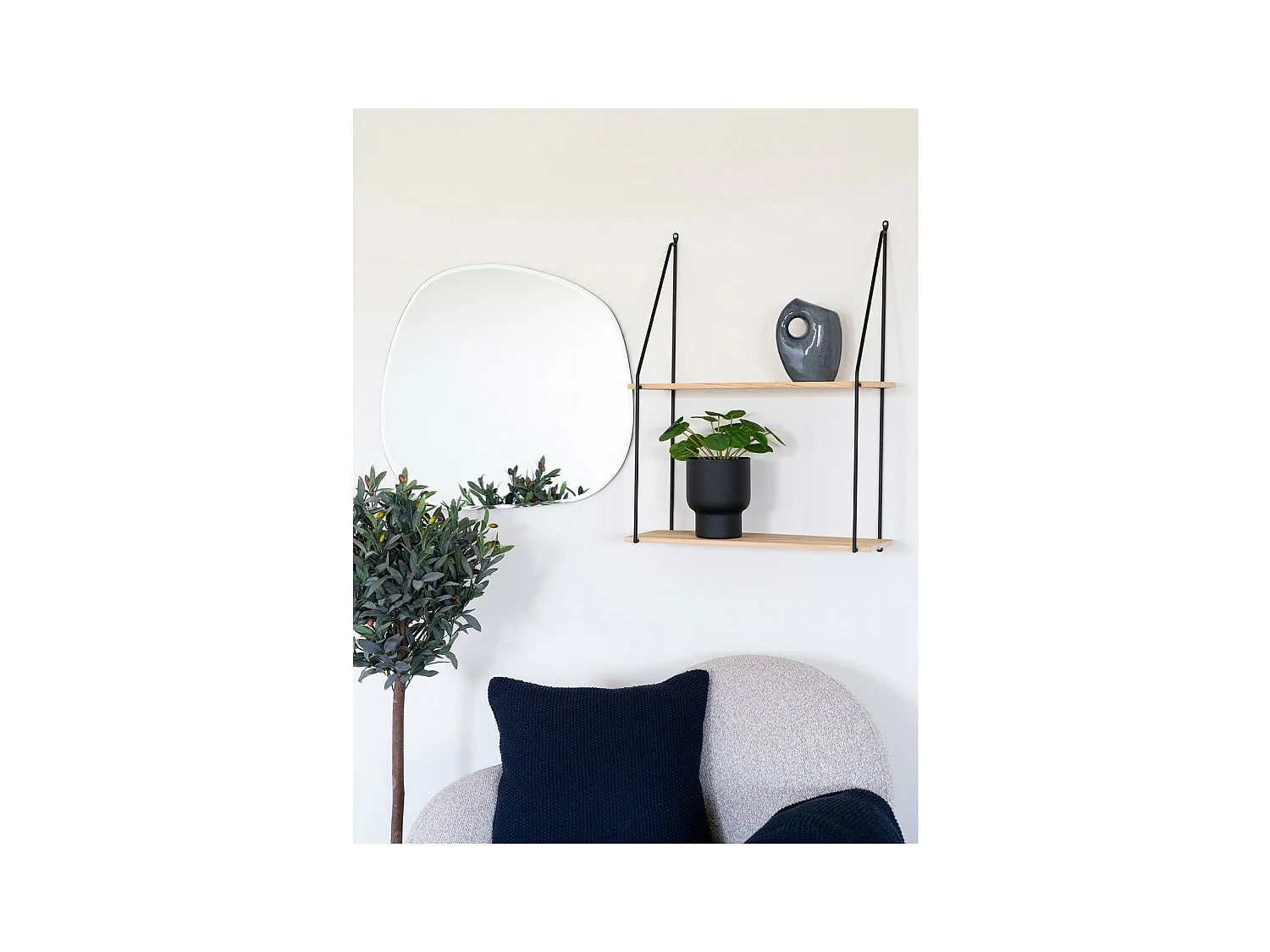 Kunstplant Pilea, Groen, 28x28x28 cm, EPIKASA