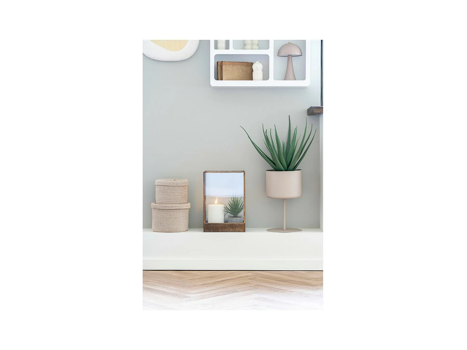 Plante Artificielle Aloe, Vert, 30,5x30,5x51 cm, EPIKASA
