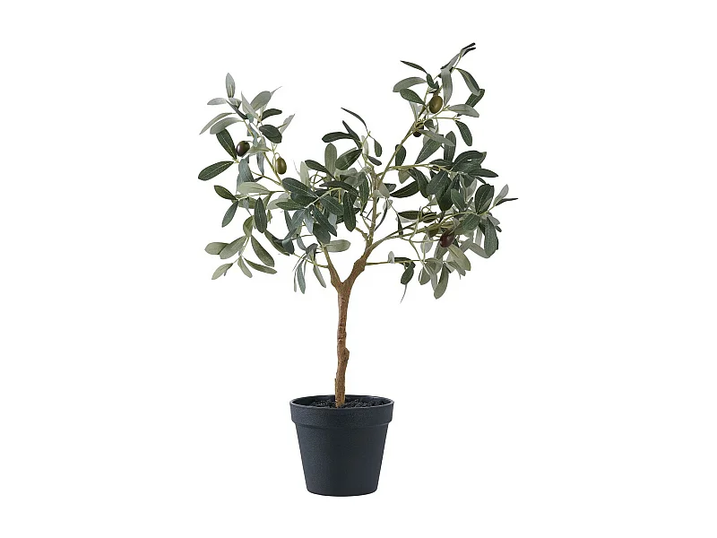 Plante Artificielle Olivier, Vert, 22,5x36,5x61 cm, EPIKASA