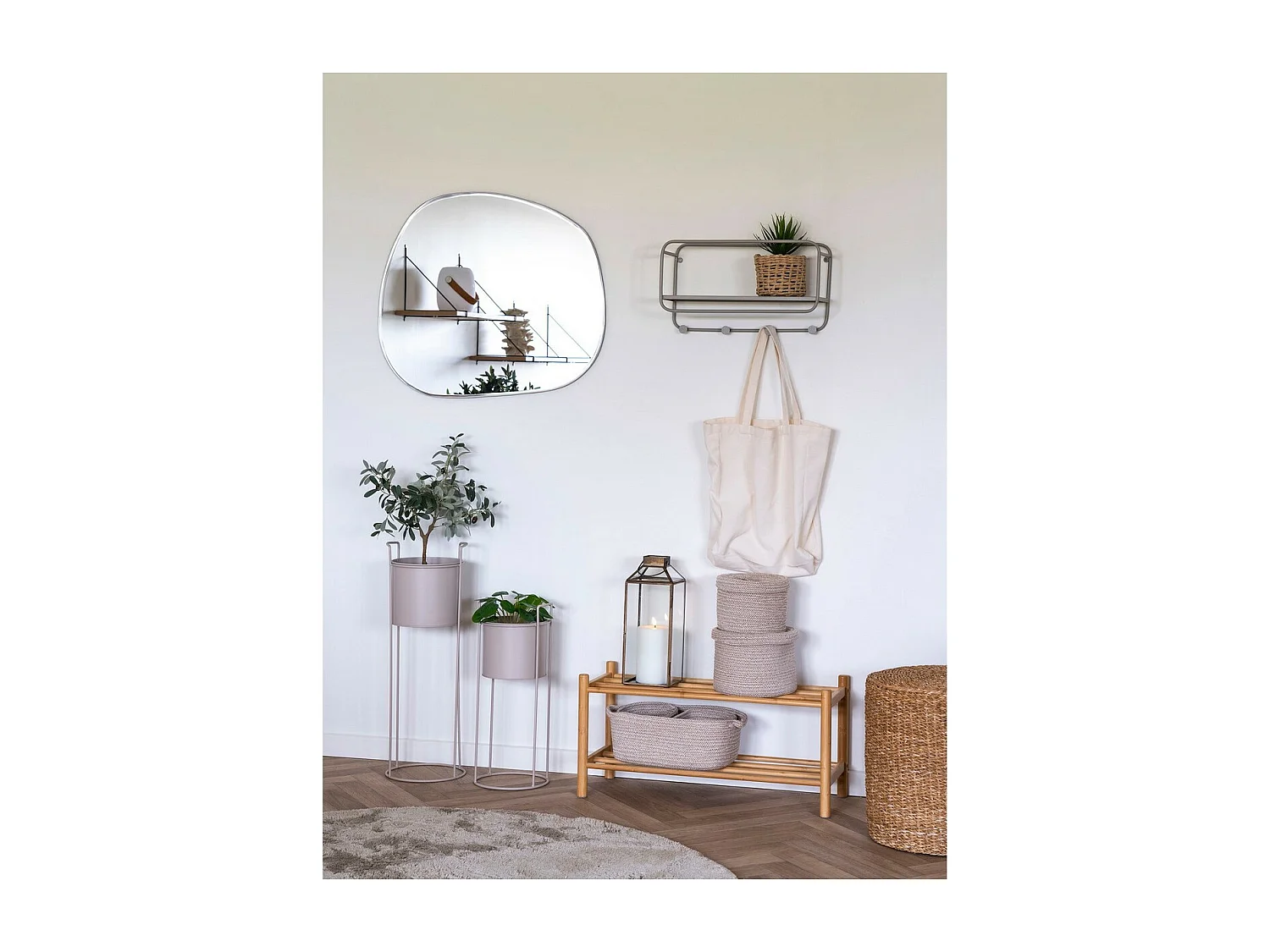 Kunstplant Olijfboom, Groen, 22,5x36,5x61 cm, Seven Design