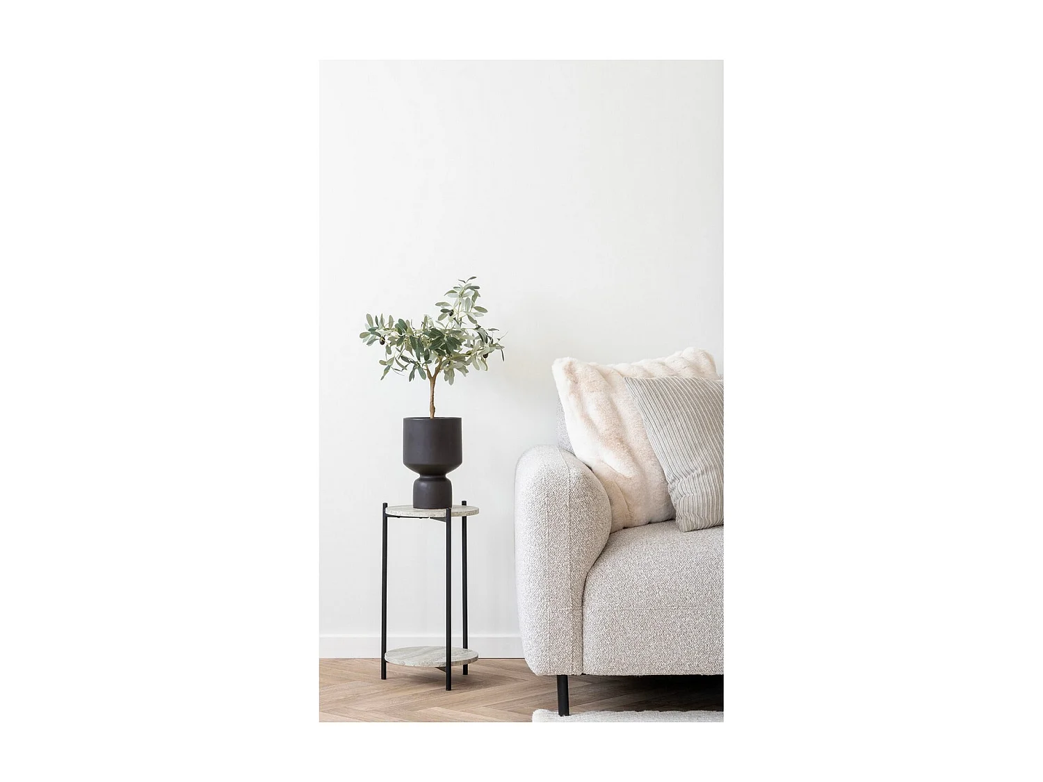 Kunstplant Olijfboom, Groen, 22,5x36,5x61 cm, Seven Design