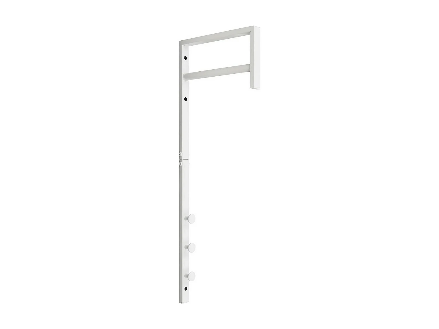 Porte-Manteau Murale Trento, Blanc, 3x30x82 cm, Seven Design