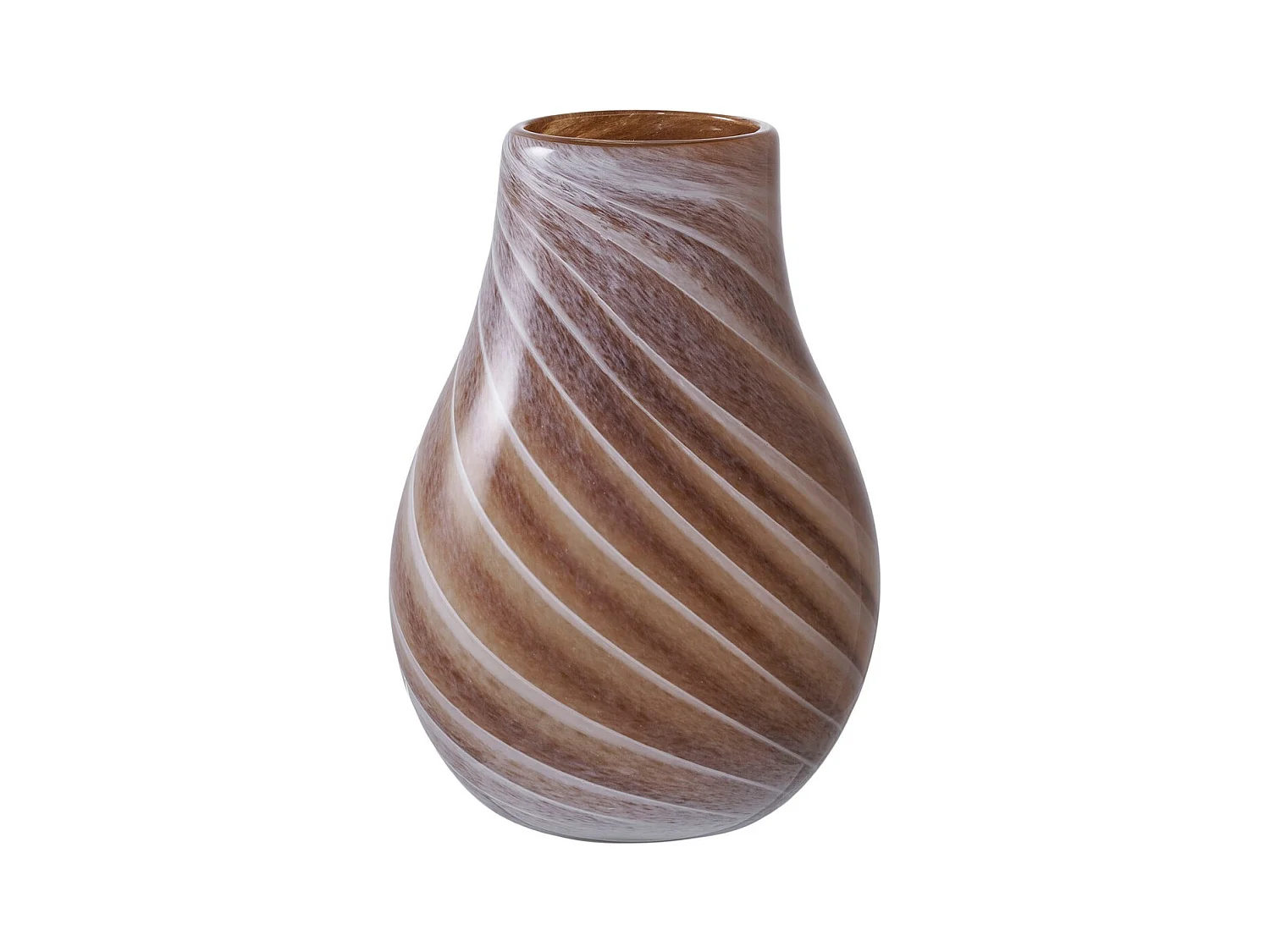 Vase Décoratif Ginevra, Marron, 16x16x23 cm, EPIKASA