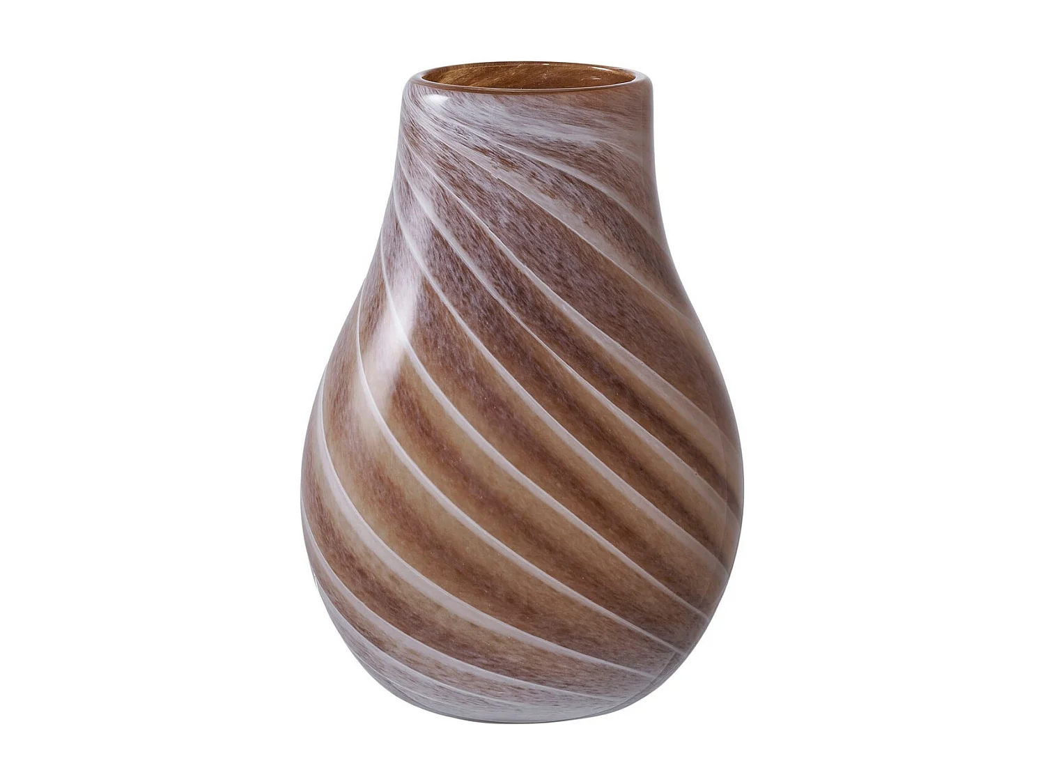 Wazon Dekoracyjny Genewa, Brązowy, 16x16x23 cm, EPIKASA