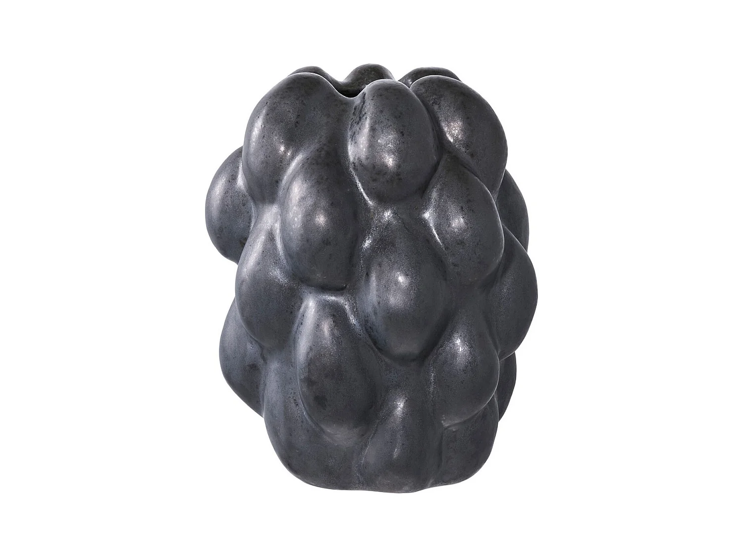 Vase Décoratif Roma, Noir, 14x15x19 cm, EPIKASA