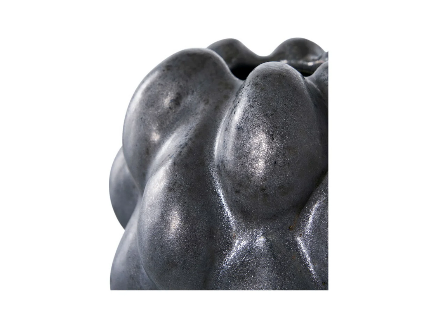 Vase Décoratif Roma, Noir, 14x15x19 cm, EPIKASA