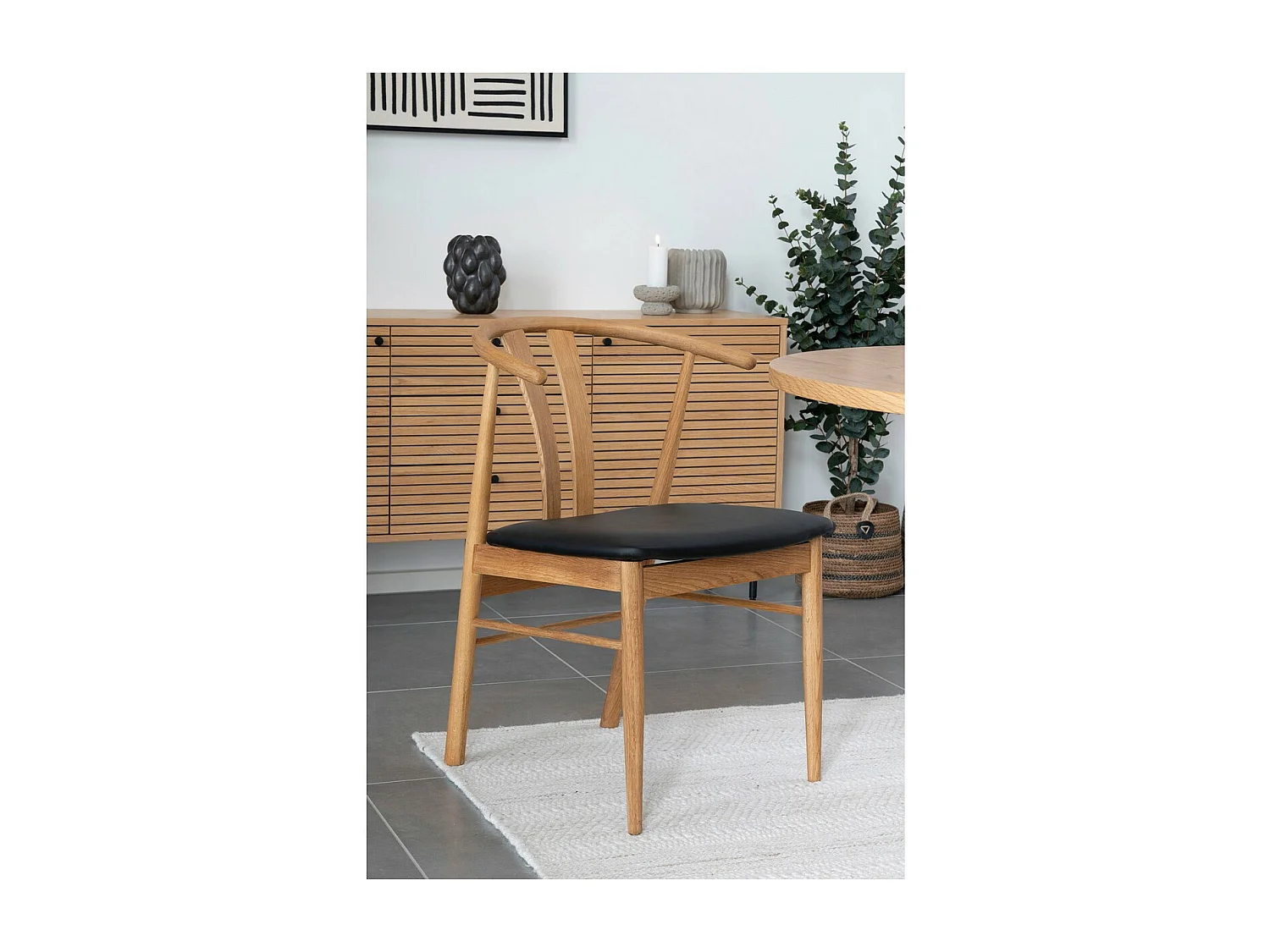 Decoratieve Vaas Roma, Zwart, 14x15x19 cm, Seven Design