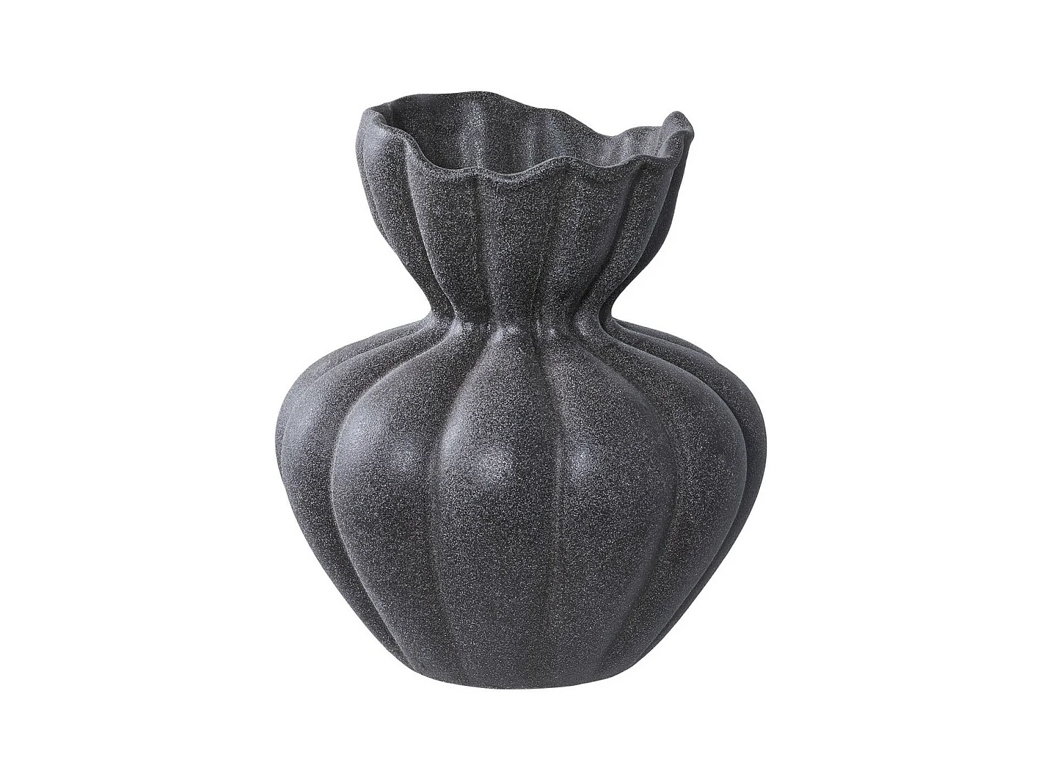 Vase Décoratif Zurich, Noir, 17,2x17,2x19,4 cm, EPIKASA