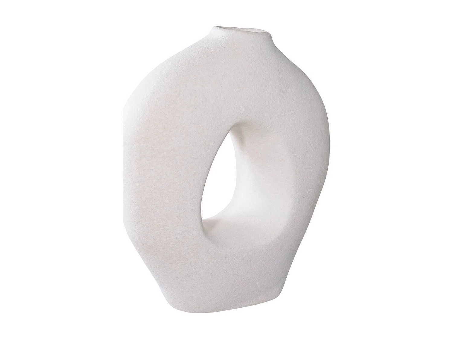 Vase Décoratif Milano, Blanc, 24x10,5x27,8 cm, EPIKASA