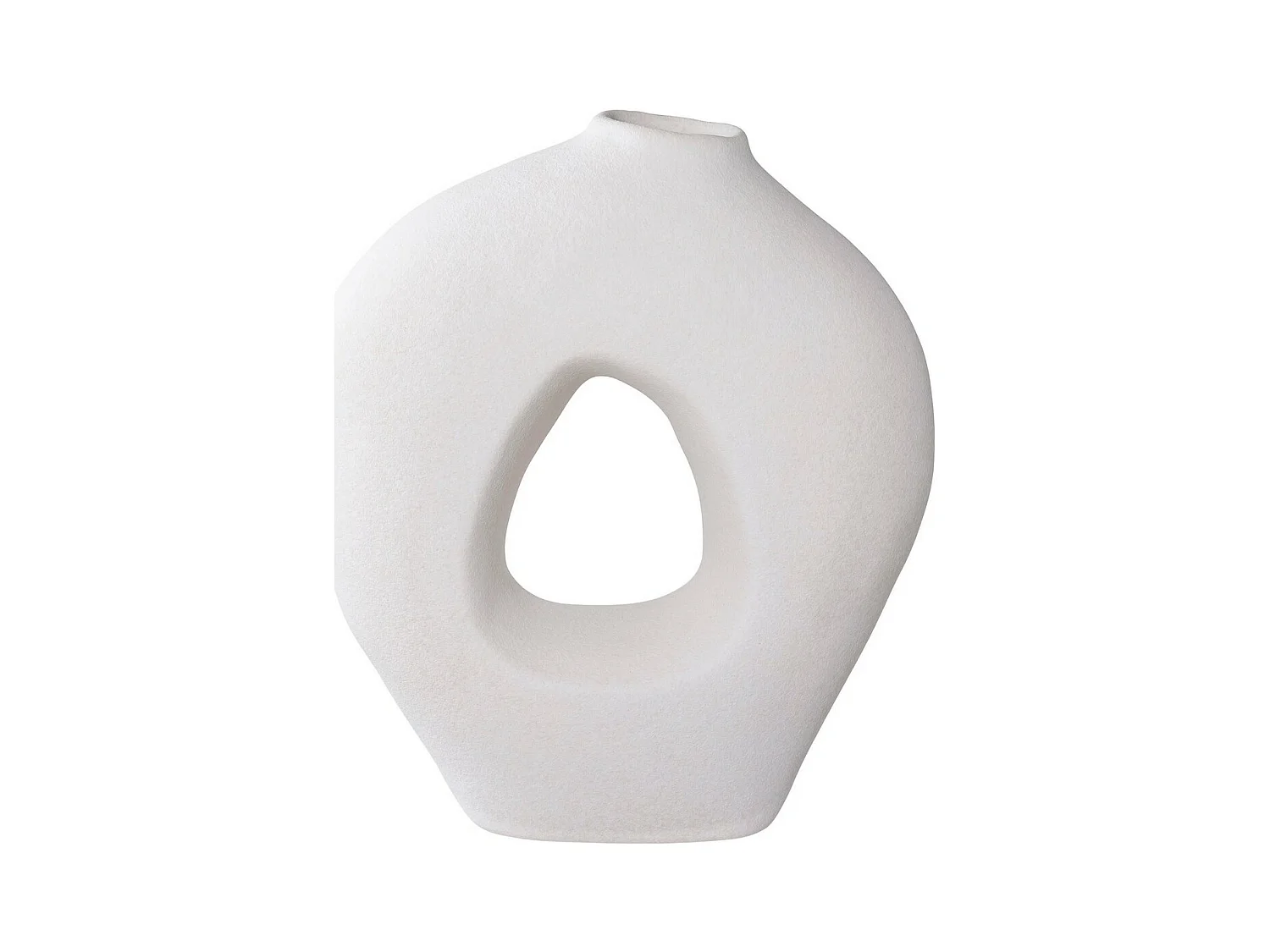 Vase Décoratif Milano, Blanc, 24x10,5x27,8 cm, EPIKASA