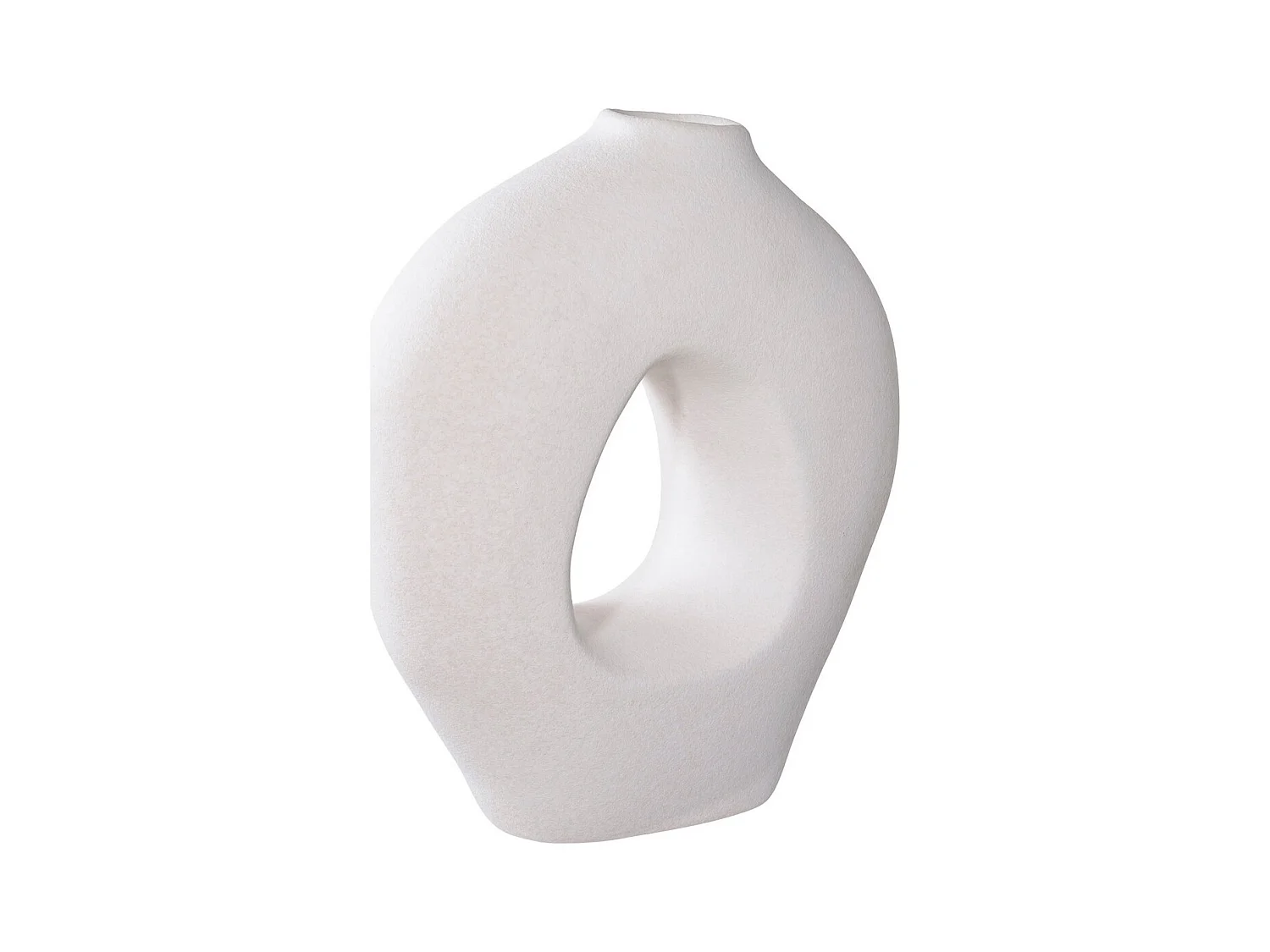 Decoratieve Vaas Milano, Wit, 24x10,5x27,8 cm, EPIKASA