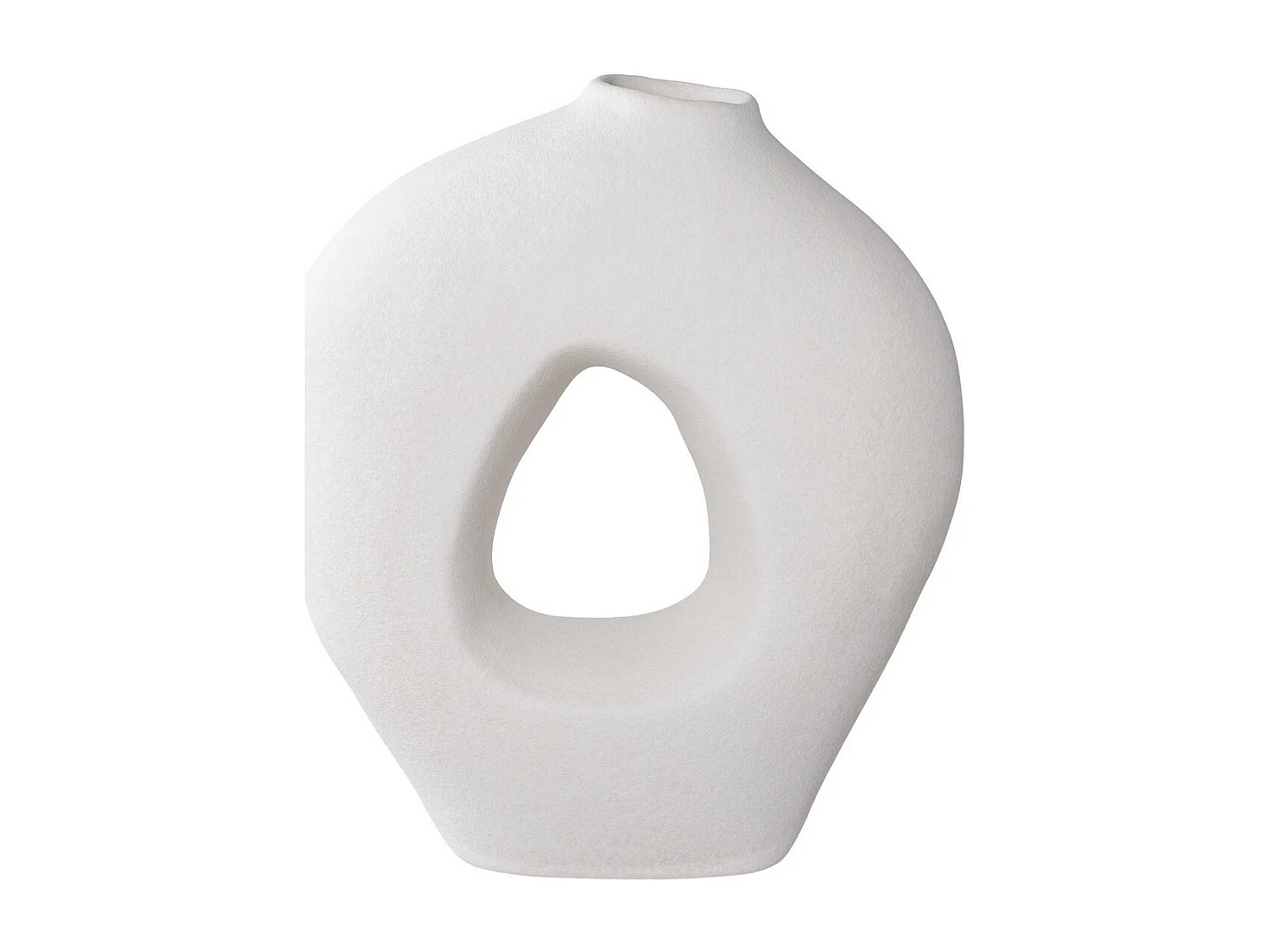 Vase Décoratif Milano, Blanc, 24x10,5x27,8 cm, Seven Design