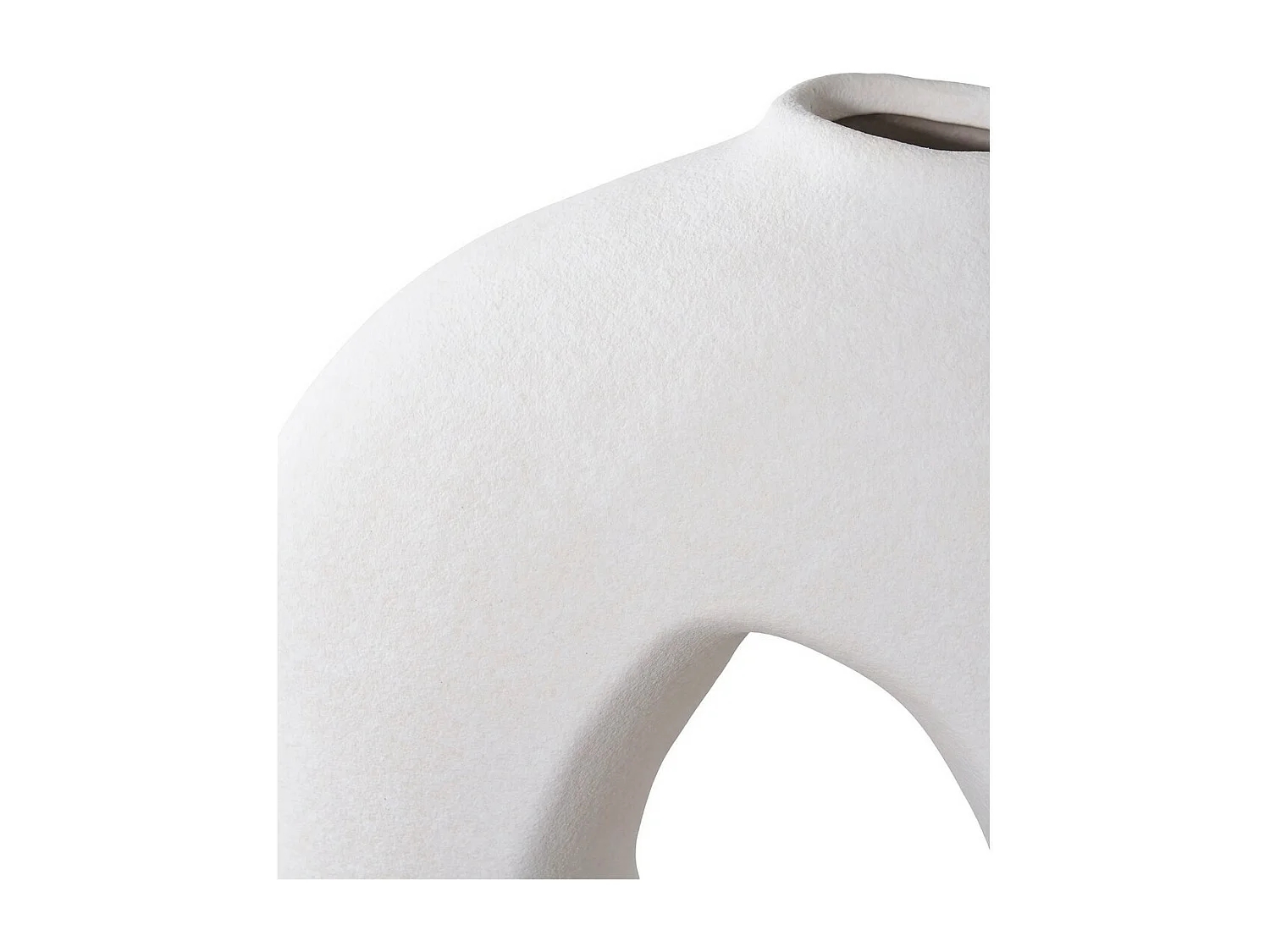 Vase Décoratif Milano, Blanc, 24x10,5x27,8 cm, Seven Design