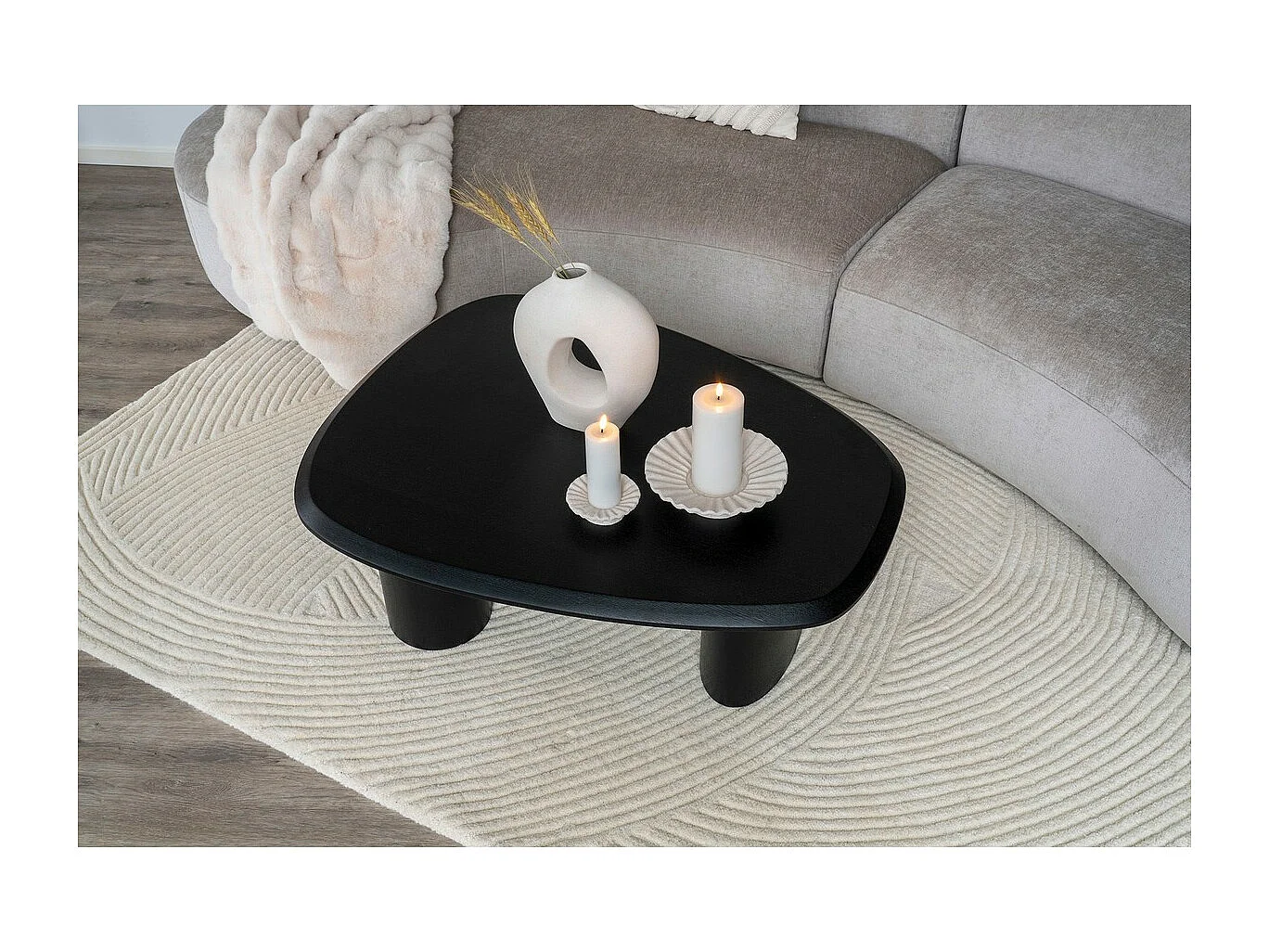 Vase Décoratif Milano, Blanc, 24x10,5x27,8 cm, Seven Design