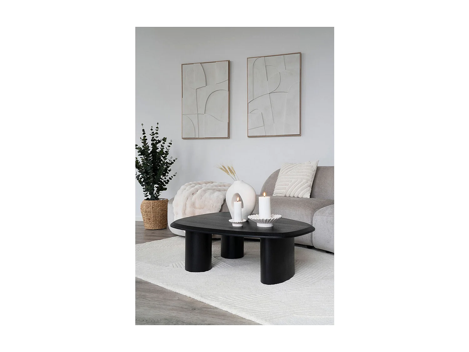 Vase Décoratif Milano, Blanc, 24x10,5x27,8 cm, Seven Design