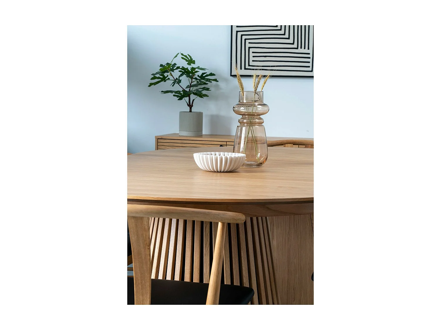 Vaso Decorativo Mikonos, Beige, 15x15x31 cm, Epikasa