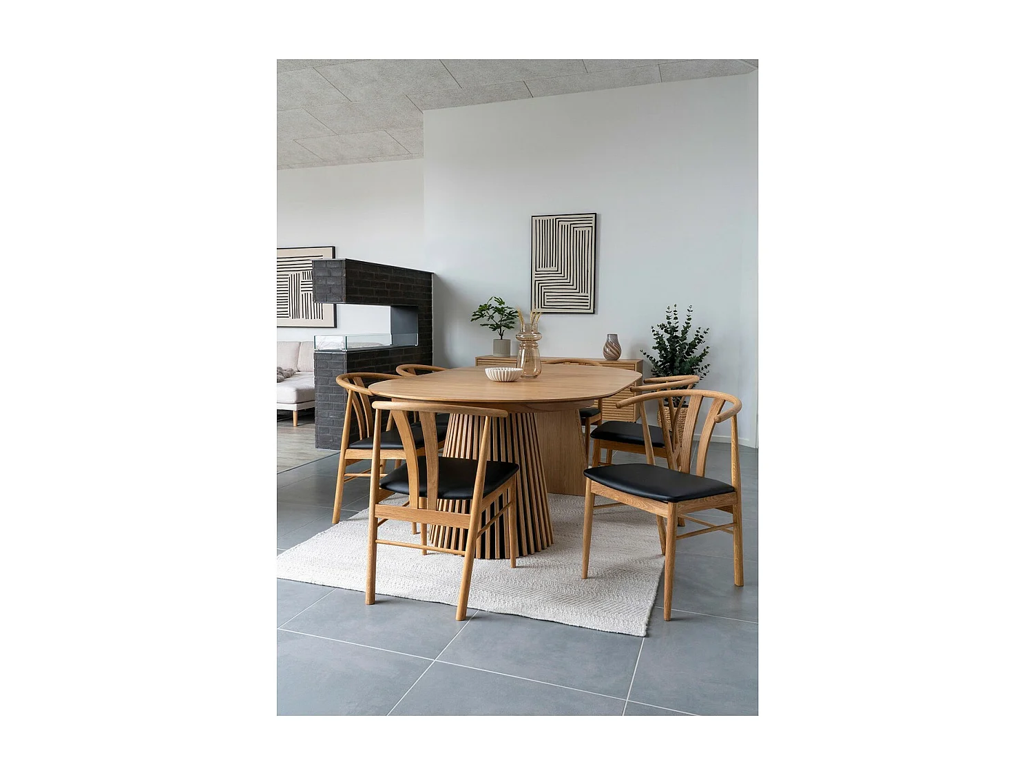 Vaso Decorativo Mikonos, Beige, 15x15x31 cm, Epikasa