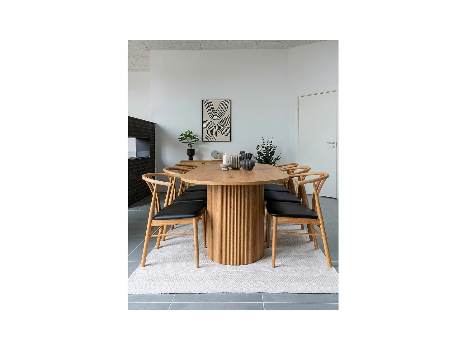 Decoratieve Vaas Sea, Zwart, 15x15x23,5 cm, EPIKASA