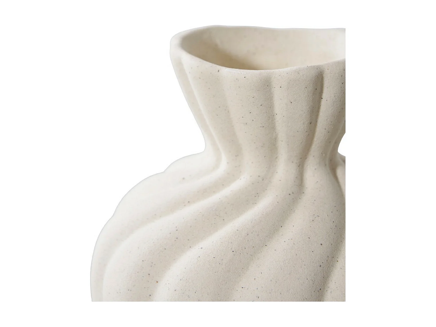 Vase Décoratif Varese, Blanc, 11x10,5x15 cm, EPIKASA