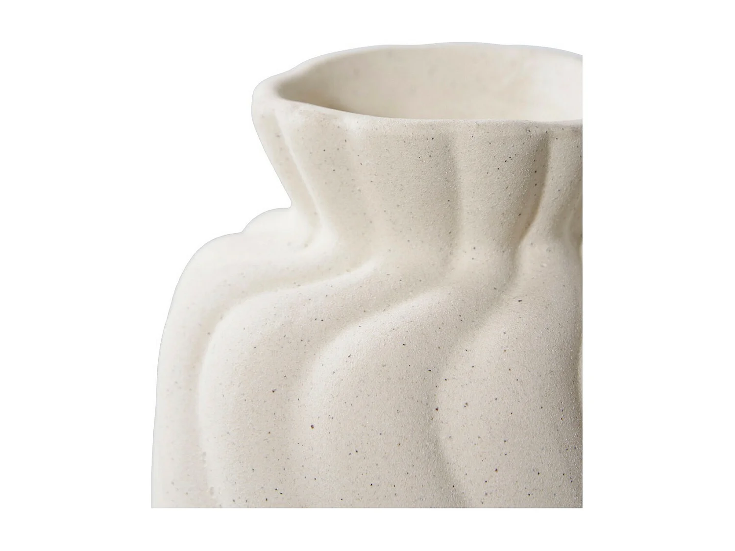 Vase Décoratif Varese, Blanc, 11x10,5x15 cm, Seven Design