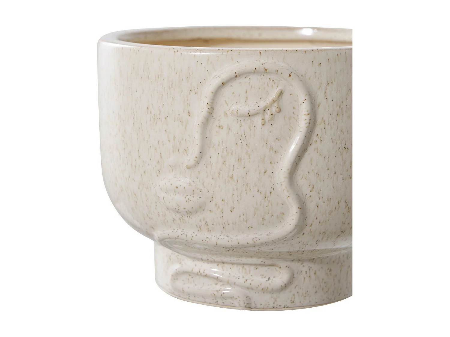 Vase Décoratif Sun, Beige, 15x15x12 cm, Seven Design