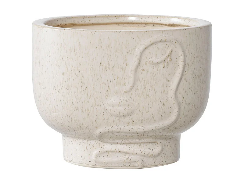 Decoratieve Vaas Sun, Beige, 15x15x12 cm, Seven Design