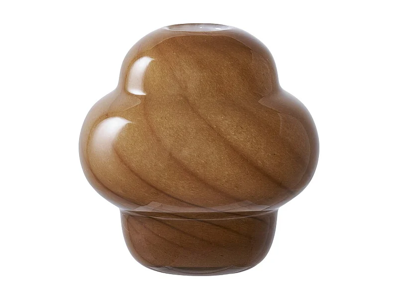 Wazon Dekoracyjny Mirella, Brązowy, 16,5x16,5x17 cm, EPIKASA