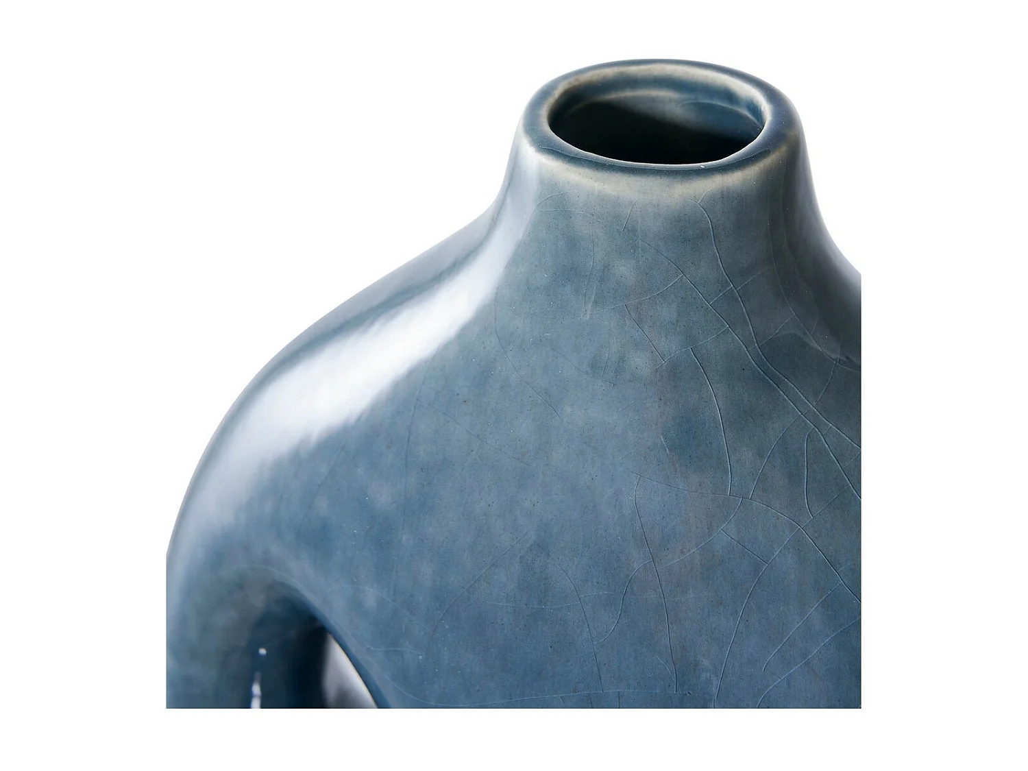 Vaso Decorativo Brescia, Blu, 19x9,5x25 cm, EPIKASA