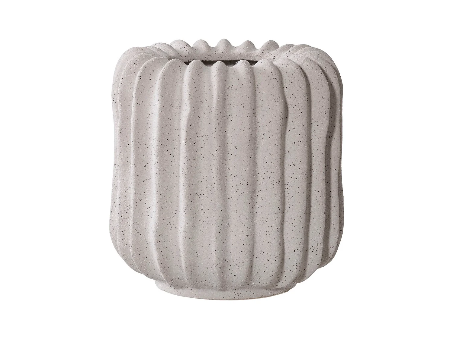 Vase Décoratif Bee, Gris, 15,5x15,5x16 cm, EPIKASA
