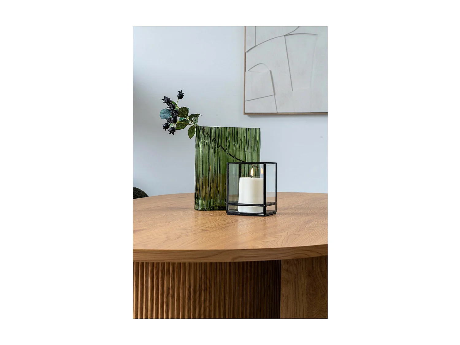 Jarrón Decorativo Lugano, Verde, 21,5x12x26,5 cm, EPIKASA