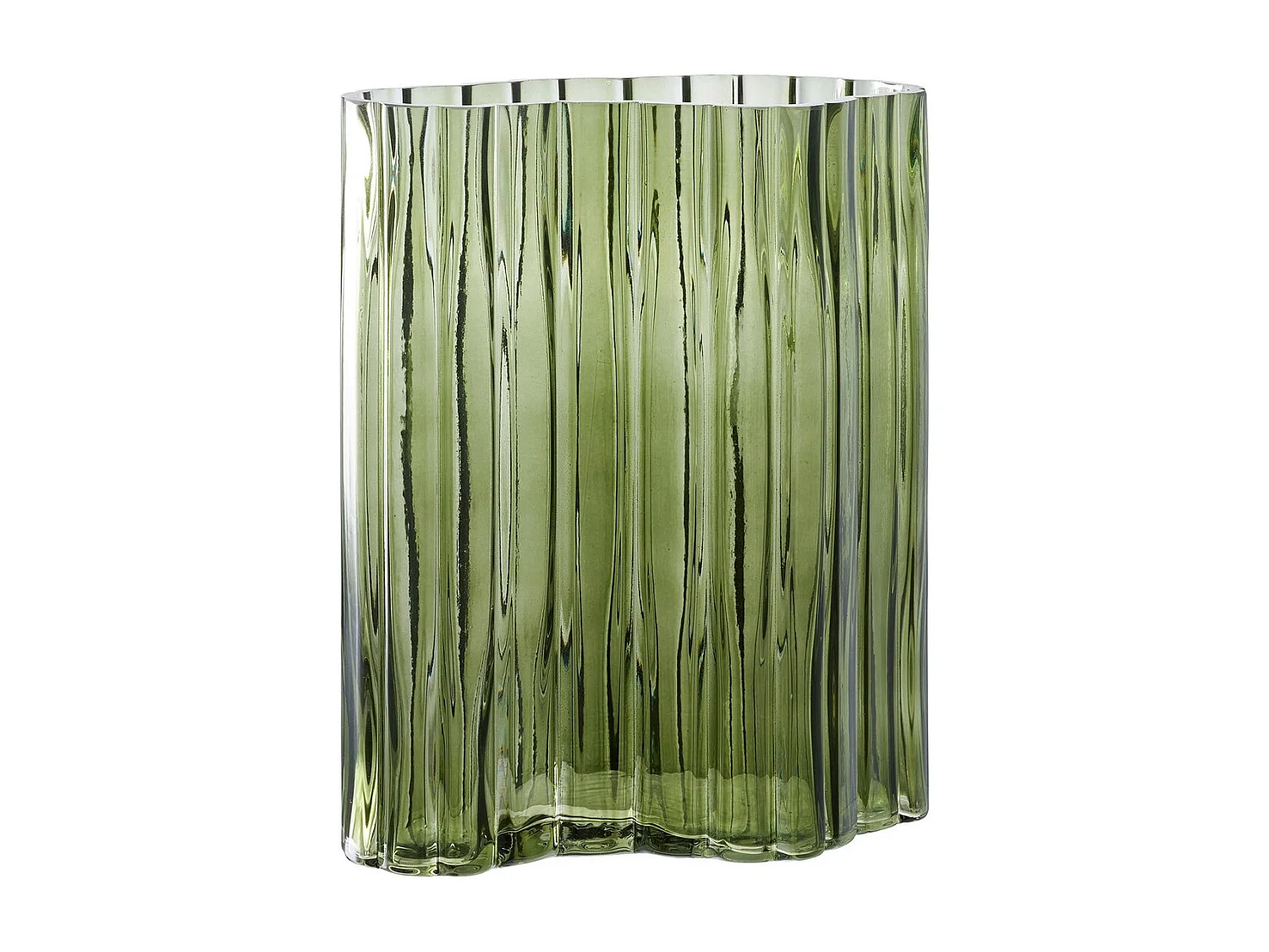Jarrón Decorativo Lugano, Verde, 21,5x12x26,5 cm, EPIKASA