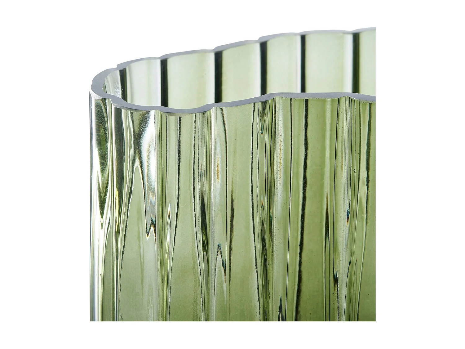 Vase Décoratif Lugano, Vert, 21,5x12x26,5 cm, Seven Design