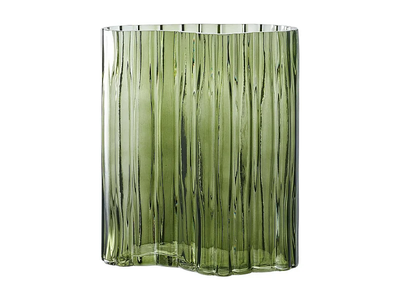 Vaso Decorativo Lugano, Verde, 21,5x12x26,5 cm, Seven Design