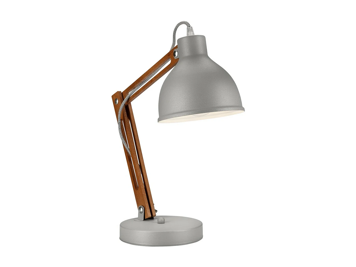 Candeeiro de Mesa Marcello, Cinzento, 44x31x31 cm, EPIKASA