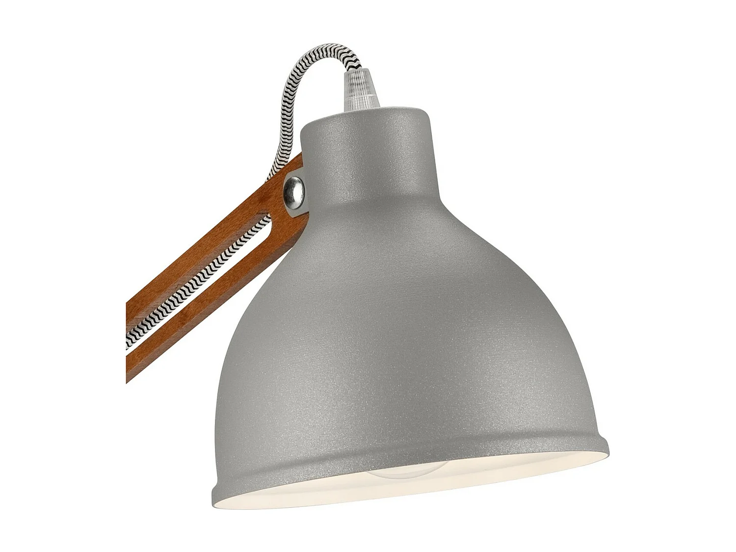 Candeeiro de Mesa Marcello, Cinzento, 44x31x31 cm, EPIKASA